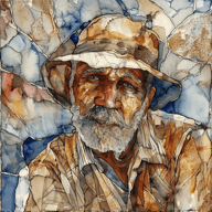 an example of an Ink and watercolor style image generated in MidJourney using the prompt with the --sref 4234206284, ranked 25th among the user favorites on this website.