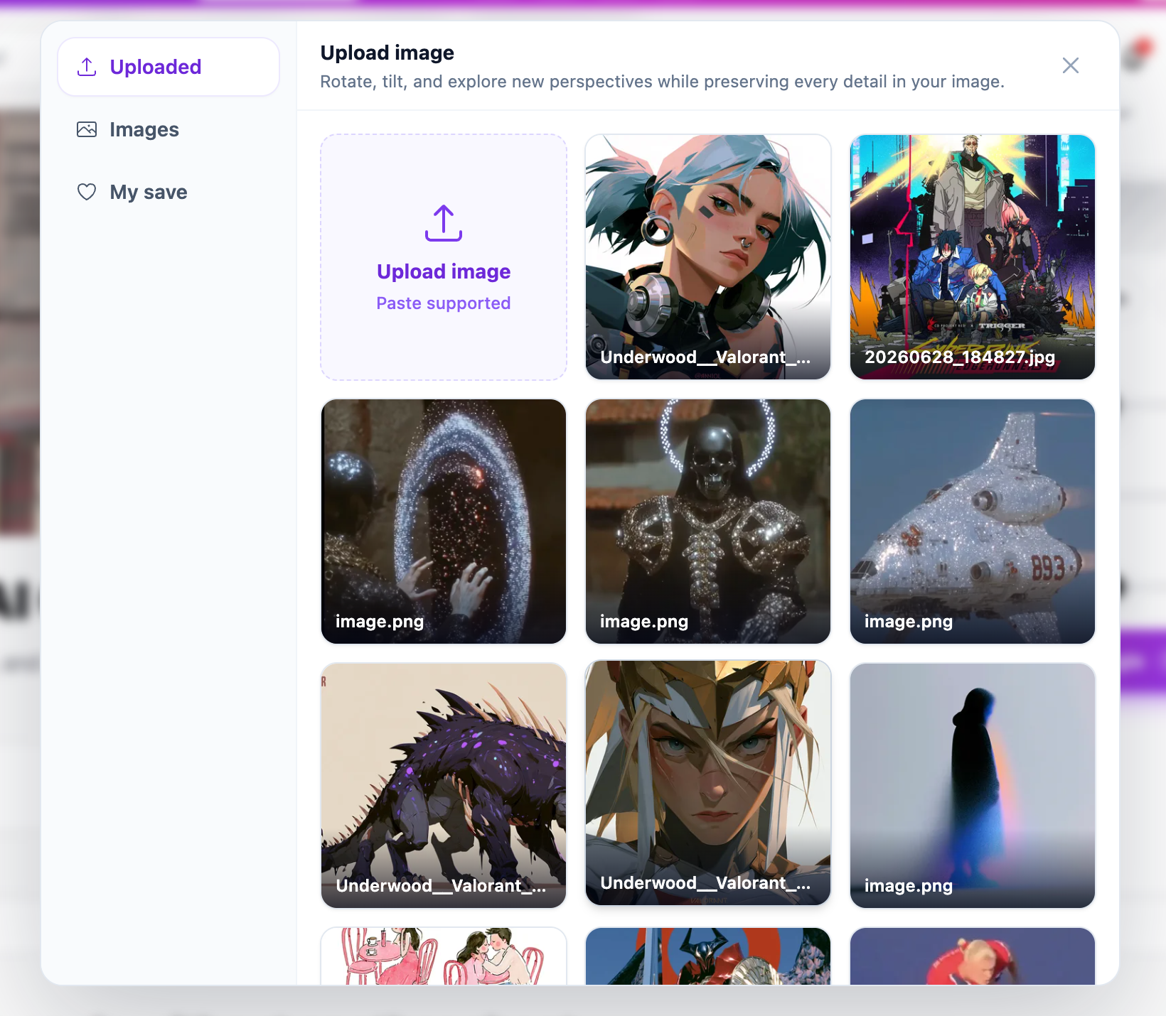 Upload image picker